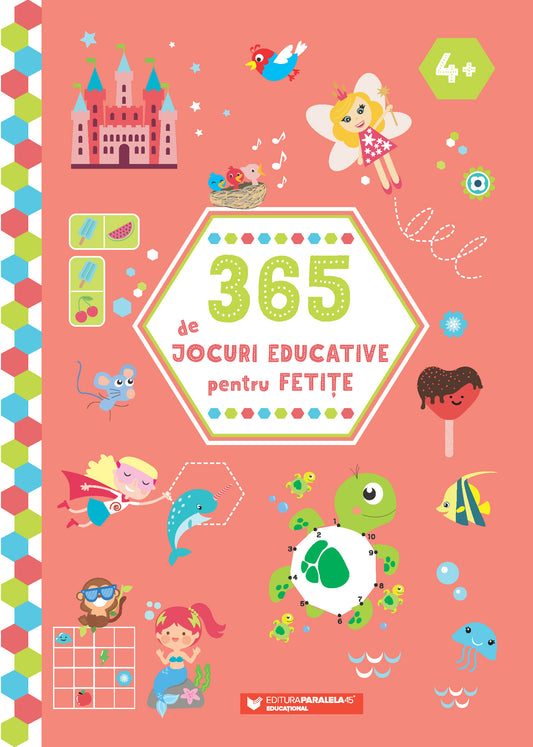 365 de jocuri educative pentru fetițe (4 ani +)